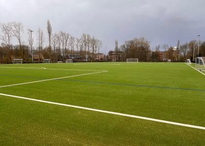 Twee kunstgras voetbalvelden in Rijswijk voorzien van Granobase® Voetbal